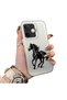 OPPO A5 Pro 5G Compatible Silicone Hard-Edge Back Case with Patterned "Lovers" Design Phone Case
