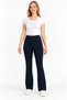 Women's dark navy high flare wide-leg pants