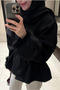 Black Fur Trimmed Jacket - 2