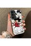 Samsung Galaxy S24 FE Compatible Silicone Hard-Edge Back Case with Goku Design—Romantic Couple Phone Case - 3