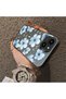iPhone 14 Plus Compatible Silicone Edge-to-Edge Back Case with Floral Print—Romantic Couple Phone Case - 4