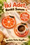 Orange-Patterned Coaster Set of 2, 10 cm, with Orange Fruit Design—Decorative Coasters for Tables and Side Tables - 2