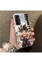 Samsung Galaxy A35 Compatible Silicone Hard-Edge Back Case with Dragon Ball Design—Cute Couple Phone Case - 3