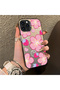 iPhone 13 Pro Max Compatible Silicone Edge-to-Edge Back Case with Strawberry Pattern—Cute Couple Phone Case - 3