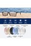 Rectangle Polarized Sunglasses Women Men Trendy Square Frame B0288 - 6