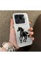 غطاء خلفي صلب من السيليكون متوافق مع هاتف OPPO Find X9 Pro 5G، بتصميم مطبوع عليه رسومات الخيول، مناسب كهدية للأزواج. - 3