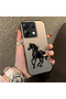Poco X6 5G-Compatible Silicone Hard-Edge Back Case with Patterned Design for Couples - 3