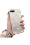 iPhone 7 Plus Compatible Silicone Hard-Edge Back Case with Bow Tie Pattern—Romantic Couple Phone Case