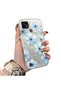Realme C21 Compatible Silicone Hard-Edge Back Case with Floral Print—Romantic Couple Phone Case
