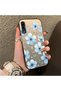 Samsung Galaxy A50 Compatible Silicone Hard-Edge Back Case with Floral Print—Romantic Couple Phone Case - 3