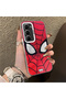 Infinix Hot 60 Pro Plus Compatible Silicone Hard-Edge Back Case with Spider-Man Design—Couple's Phone Case - 3
