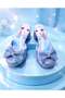 Purple, glittery, children's character-themed heeled slippers - 3