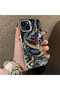 iPhone 15-Compatible Silicone Edge-Reinforced Back Case with Dragon Pattern—Couple's Phone Case - 3