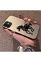 iPhone 11-Compatible Silicone Hard-Edge Back Case with Patterned "Lovers" Design Phone Case - 2