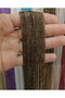 CORD CURTAIN SPECIAL EDITION: FINE CHAIN WITH GOLD GLITTER, DARK COFFEE COLOR (100 * 300) FOR CORNICE AND RUSTIC APPLICATIONS - 5