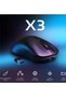 فأرة ألعاب لاسلكية خفيفة الوزن X3، تدعم ثلاثة أنماط اتصال: 2.4 جيجاهرتز، وUSB-C (سلكي)، وبلوتوث، وسرعة تصل إلى 26 كيلو هرتز. - 2