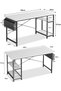 Gaming Computer Desk With Storage Bag, Large Office Table with 2 Storage Shelves, Study Workstation - 2