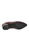 Burgundy Genuine Leather Women's Classic Heeled Shoes—Chic Evening Shoes with Crocodile-Patterned Design 25461068K - 5