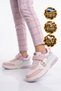 Girls' Powder-Colored Walking and Sneakers with Velcro Straps, Thick Sole—Star 26K Sneakers - 3