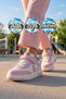 Girls' Powder-Colored Walking and Sneakers with Velcro Straps, Thick Sole—Star 26K Sneakers - 2