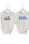 Printed Long-Sleeve Baby Bodysuit 2-Piece Set & 100% Cotton - 2