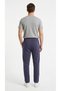 Men's Charcoal Grey Three-Stripe Brushed Inside Basic Sweatpants - 4