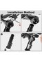 Bike Stem Riser Adjustable Bicycle Handlebar Extender Height Enhancer Extender for Most Bicycle Road - 4