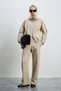 Kelsey Knit Women's Sweatshirt, Beige - 6