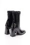 Women's Thick Heel, Pointed Toe, Zip-Up Stretch Boots - 6