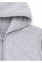 Gray Quilted Sleeveless Winter Unisex Kids' Sports Vest - 6