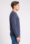 Men Crew Neck Long Sleeve Knitted Sweater, Slate Blue - 3