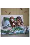 SKOGSDUVA Duvet cover and pillowcase - blue green/forest pattern 150x200/50x80 cm - 7