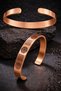 Handmade, Hypoallergenic, Adjustable Brass Bracelet with the "7-Layer Armor Protection Prayer" Inscription for Men and Women