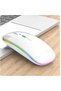 Wireless Bluetooth Rechargeable Mouse for Laptop/iPad/iPhone/Mac/Android PC – Slim LED USB, Quiet De