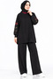 Embroidered Sleeve Tunic and Pants Set - 2