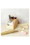 Leather Remote Control Holder - Large Remote Control Caddy - Desktop Organizer with 5 Compartm - 4