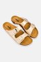 Women Slip On Cork Sandals, Gold - 4