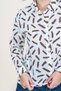 Women's Summer Coffee-Printed Viscose Shirt 2701