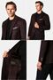 6 Drop Regular Fit Standard Cut 100% Wool Mono-Collar Blazer Jacket - 3