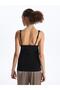 Square Neck Lace Detailed Women's Tank Top (S4) - 5