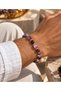 Natural Amethyst Stone Bracelet, Timbil Cut / Women's / Men's Bracelet / 19+4 cm / With Extension Chain - 2
