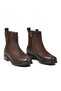 Women's Coffee Nubuck Genuine Leather Rubber Sole Stylish and Comfortable Women's Boots 20751K - 4