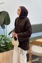 Brown Piped Tunic with Side Tie - 2
