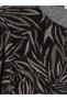 Lcw Grace Black Crew Neck Patterned Blouse - 6