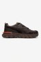 Men's Genuine Leather Brown Shoes with Orange Accents - 2
