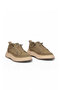 Khaki Genuine Leather Men's Casual Shoes with Elastic Laces and Memory Foam Soles—Comfortable Shoes by Calm - 4