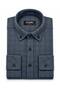 Lugon Double-Pocket Winter Cashmere Men's Shirt