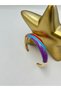 Colorful Cuff with Zircon Stone Embellishments (Steel) Red - 5