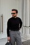 Nago Braided High Crew Neck Regular-Fit Men’s Knit Sweater - 3