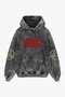 Linkin Park Printed Oversize Unisex Washable Black Hoodie - 2